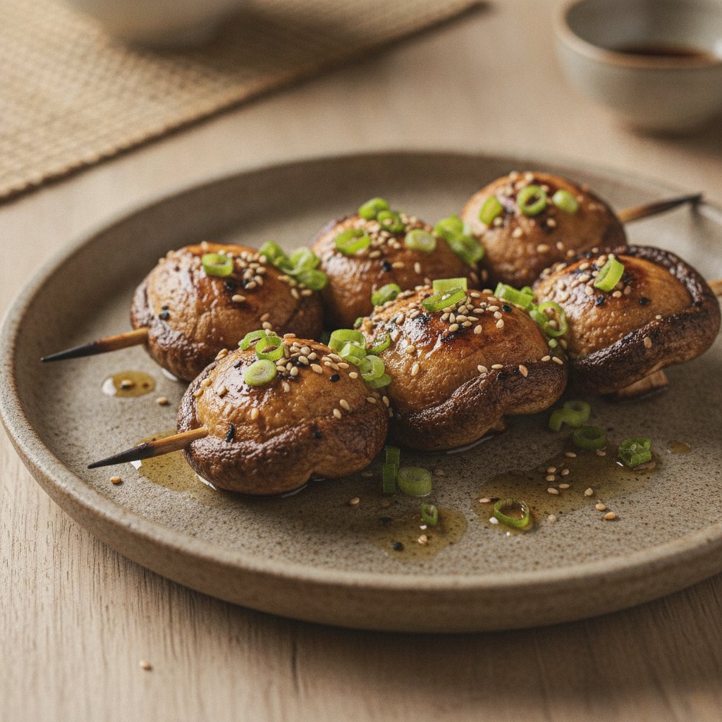 Grilled Shiitake Mushroom Skewers