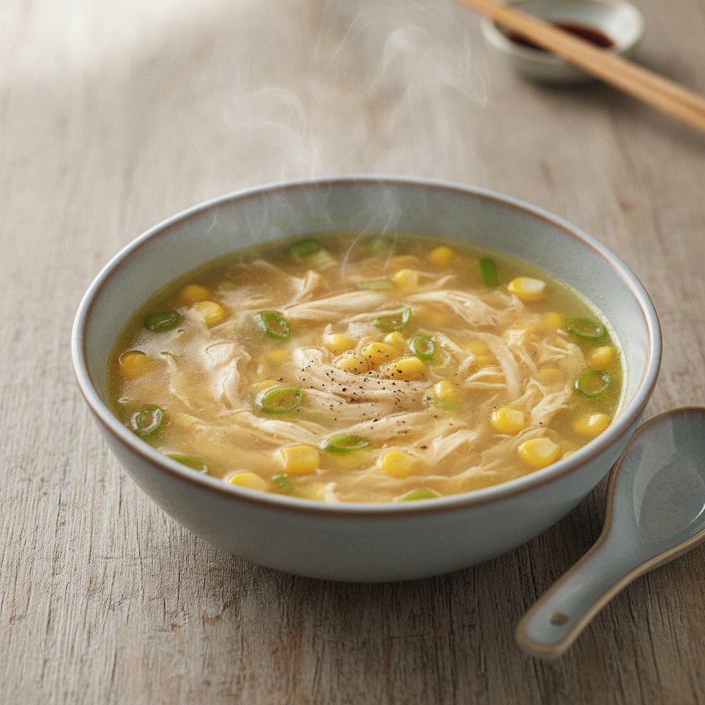 Chicken and Corn Soup (Low-Calorie)