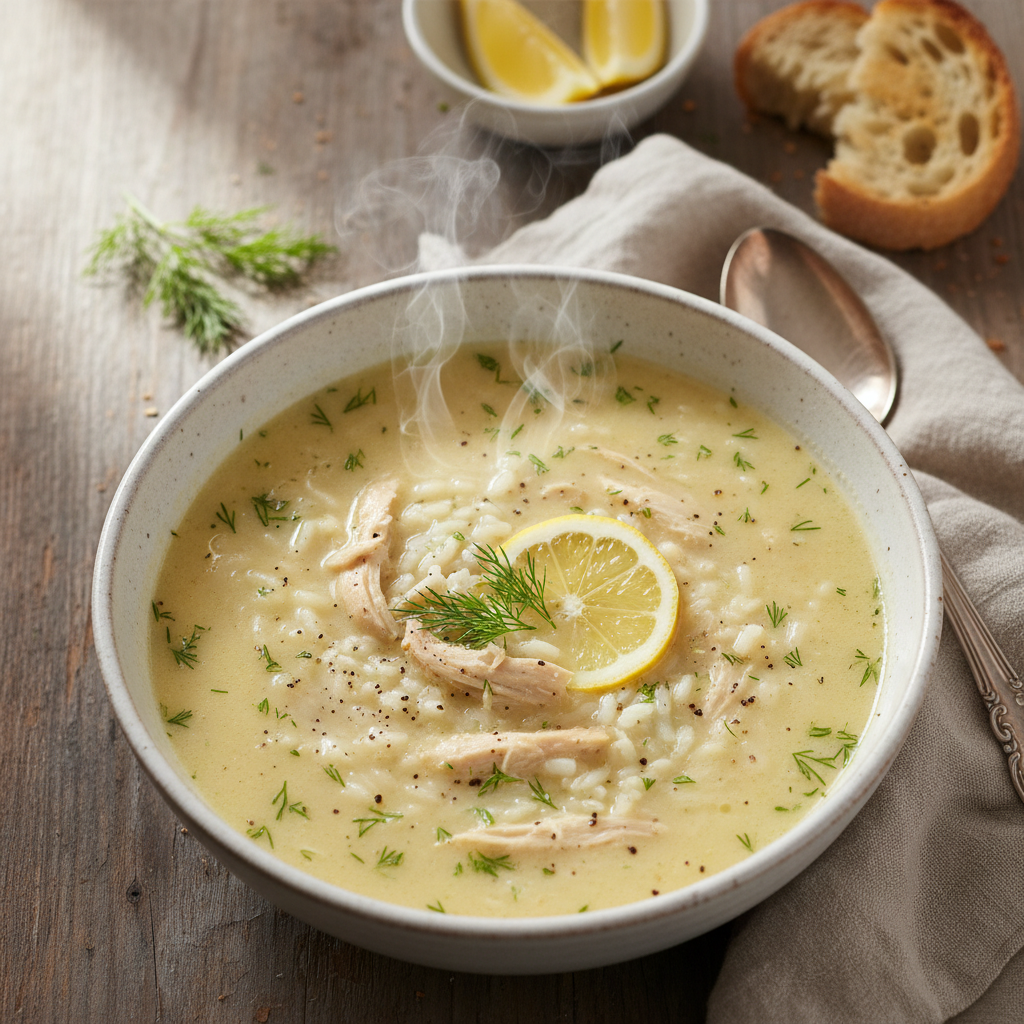 Chicken Lemon Soup Bowl