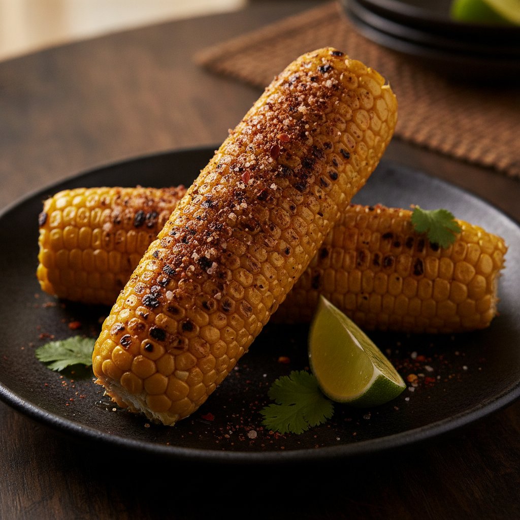 Grilled Corn with Chili Salt