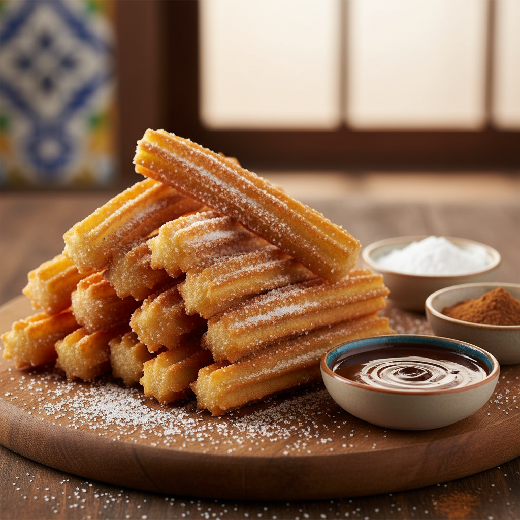 Churros con Azúcar