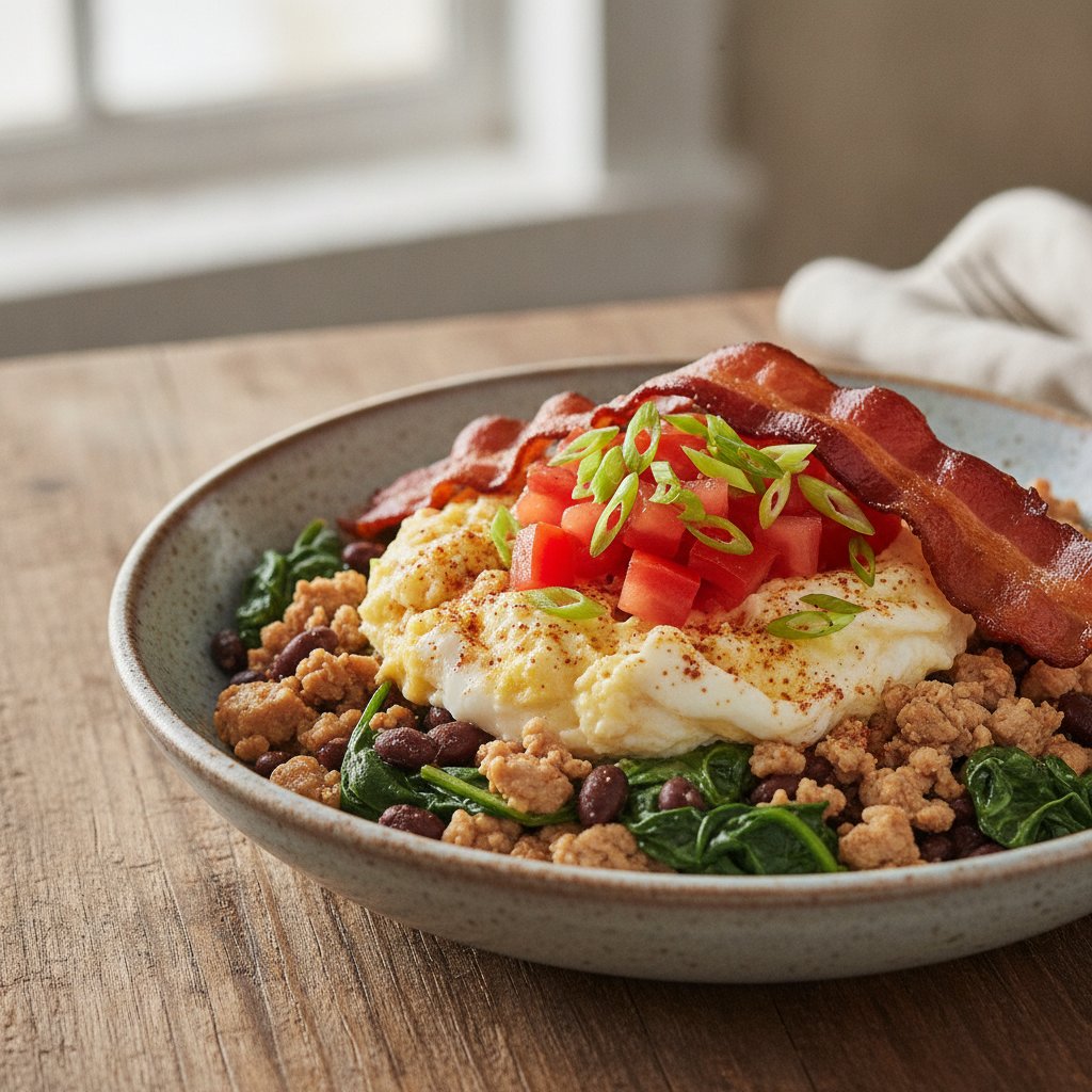 Classic Bacon and Egg Breakfast Bowl (GLP-1)