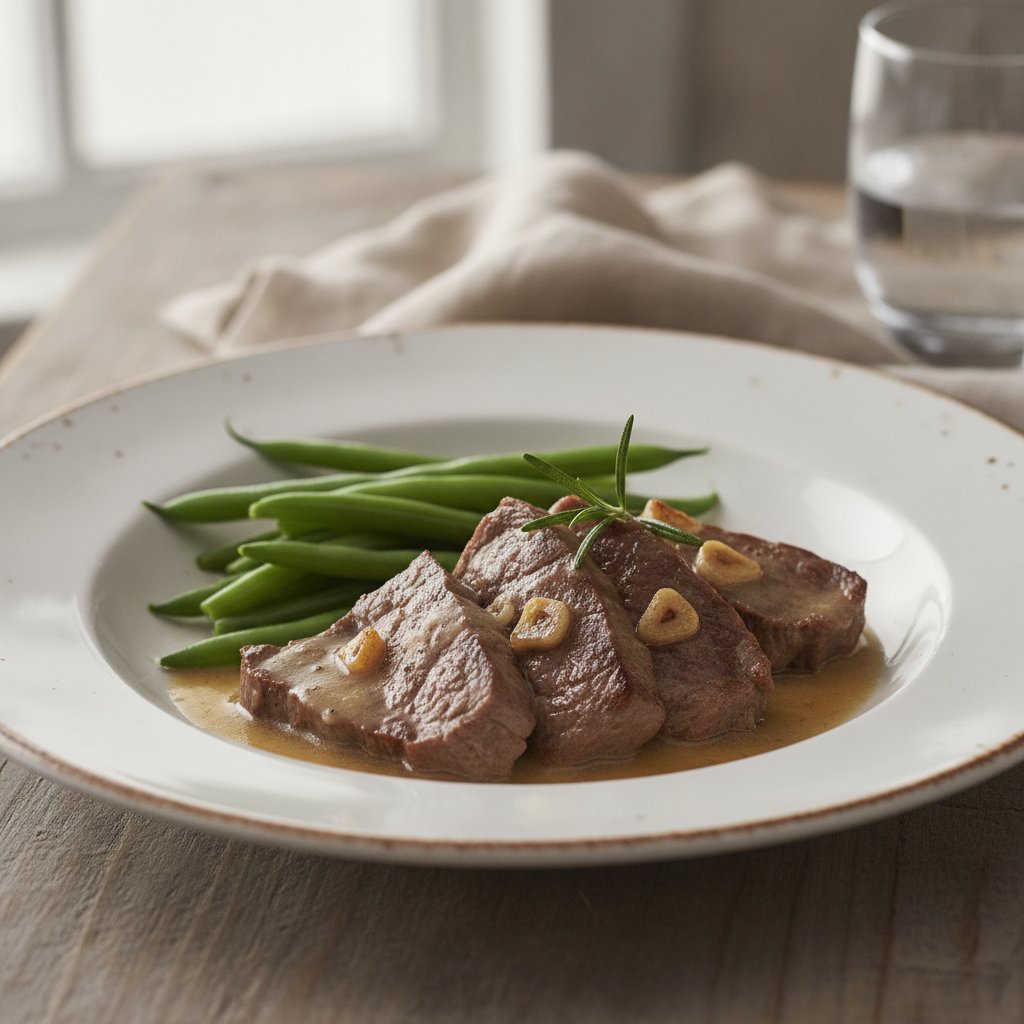 Roast Veal with White Wine (Low-Calorie)