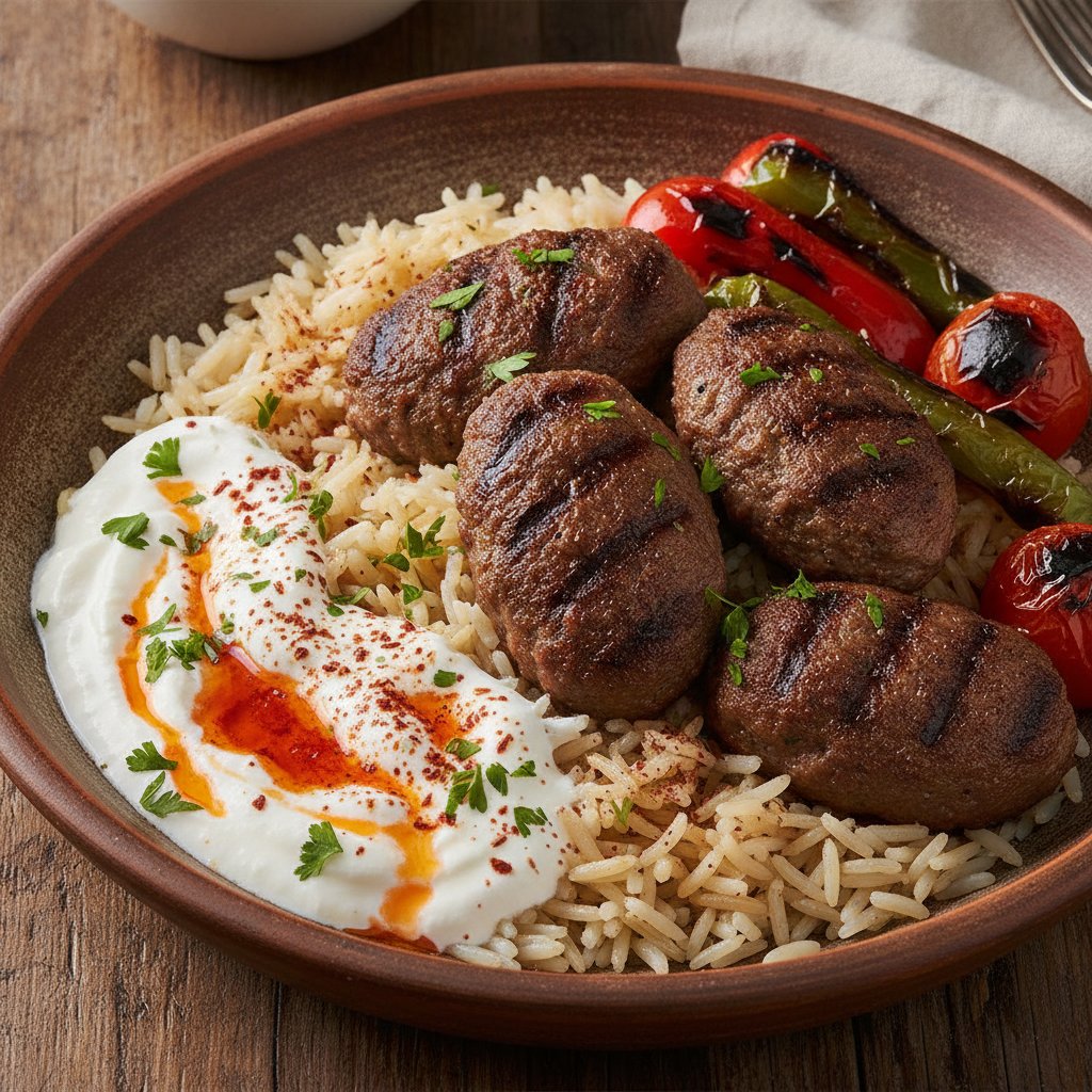 Grilled Meatball Rice Bowl (Gluten-Free)