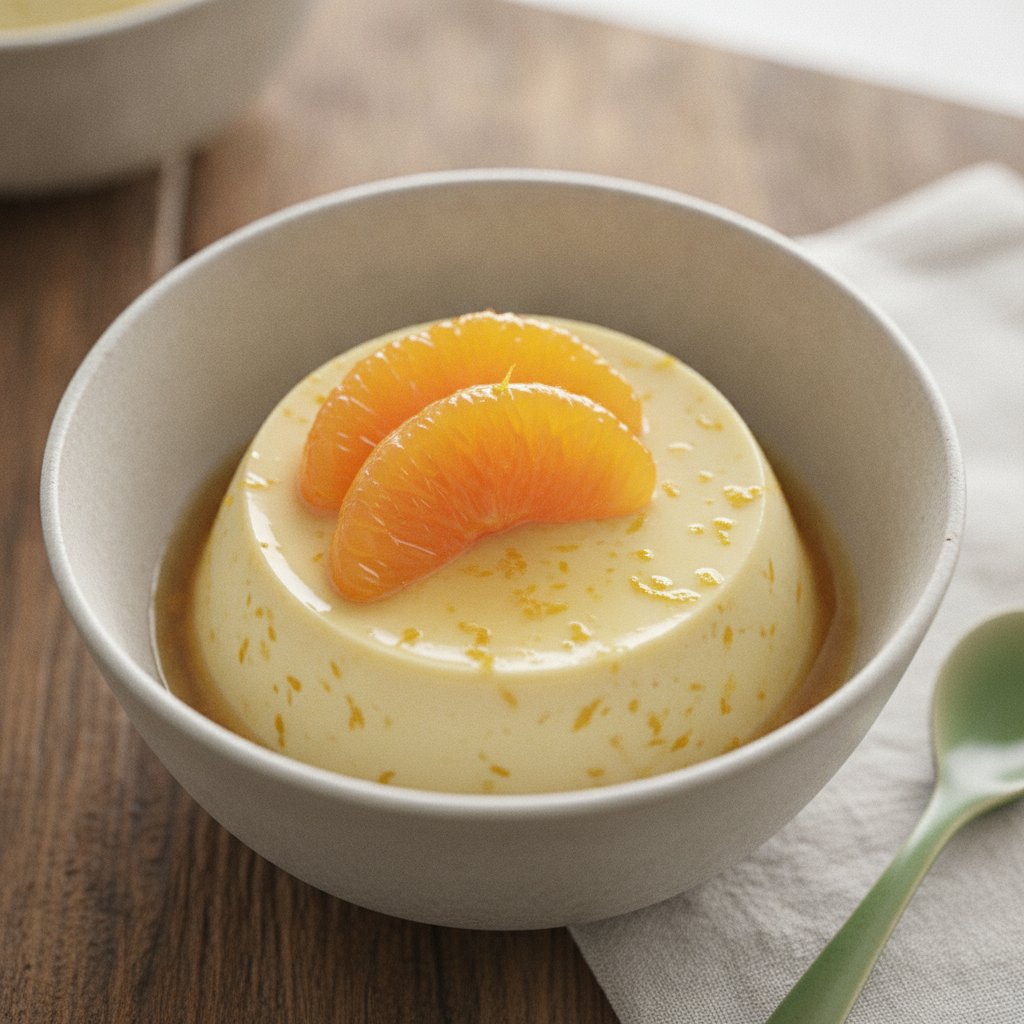 Japanese Citrus Custard Pudding
