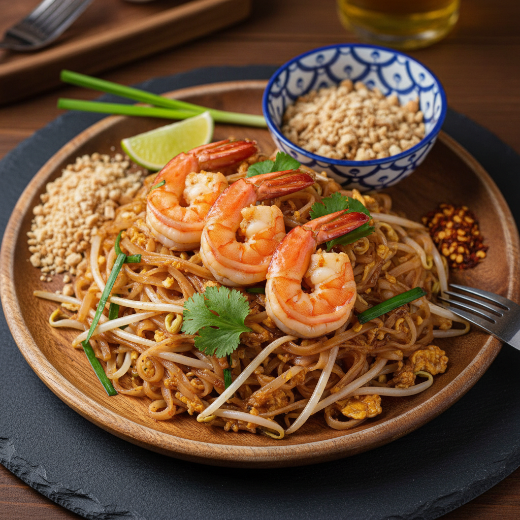 Shrimp Tamarind Stir-Fried Noodles — Pad Thai Goong