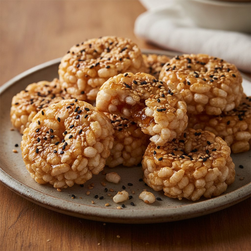 Sweet Rice Puff Cookies