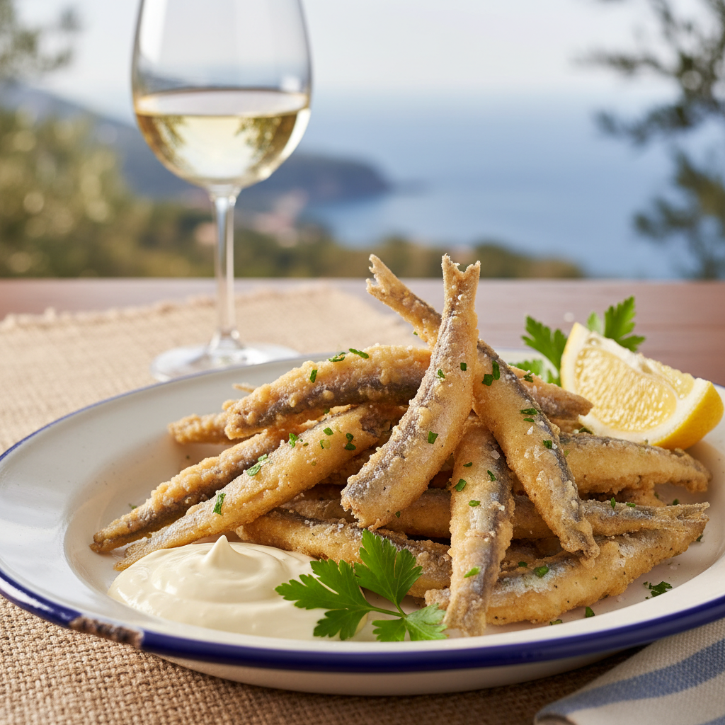 Crispy Fried Anchovies with Sage — Acciughe Fritte Dorate Liguri