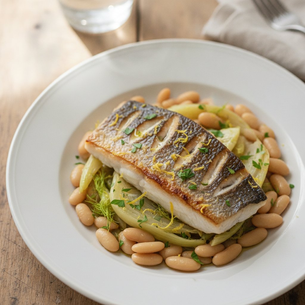Grilled Sea Bass with Fennel (GLP-1)
