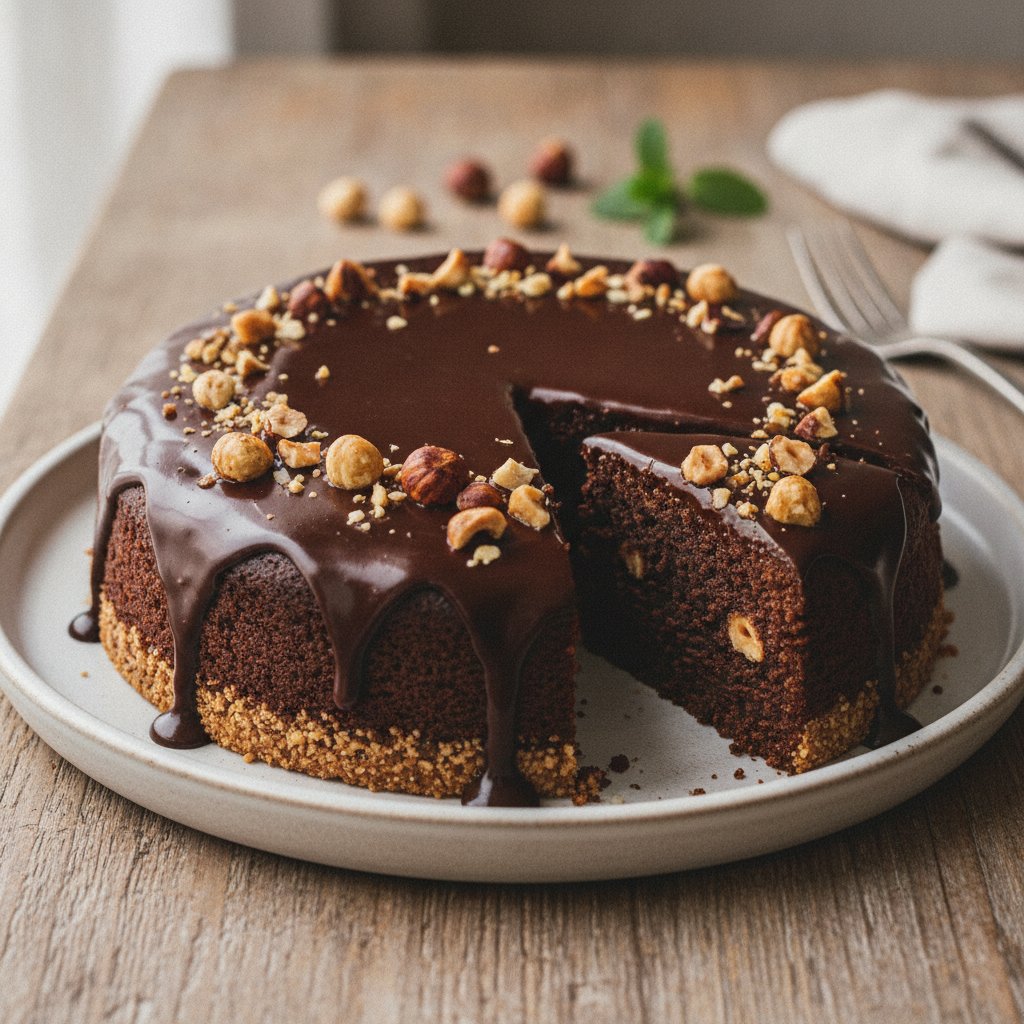 Rich Chocolate Hazelnut Cake