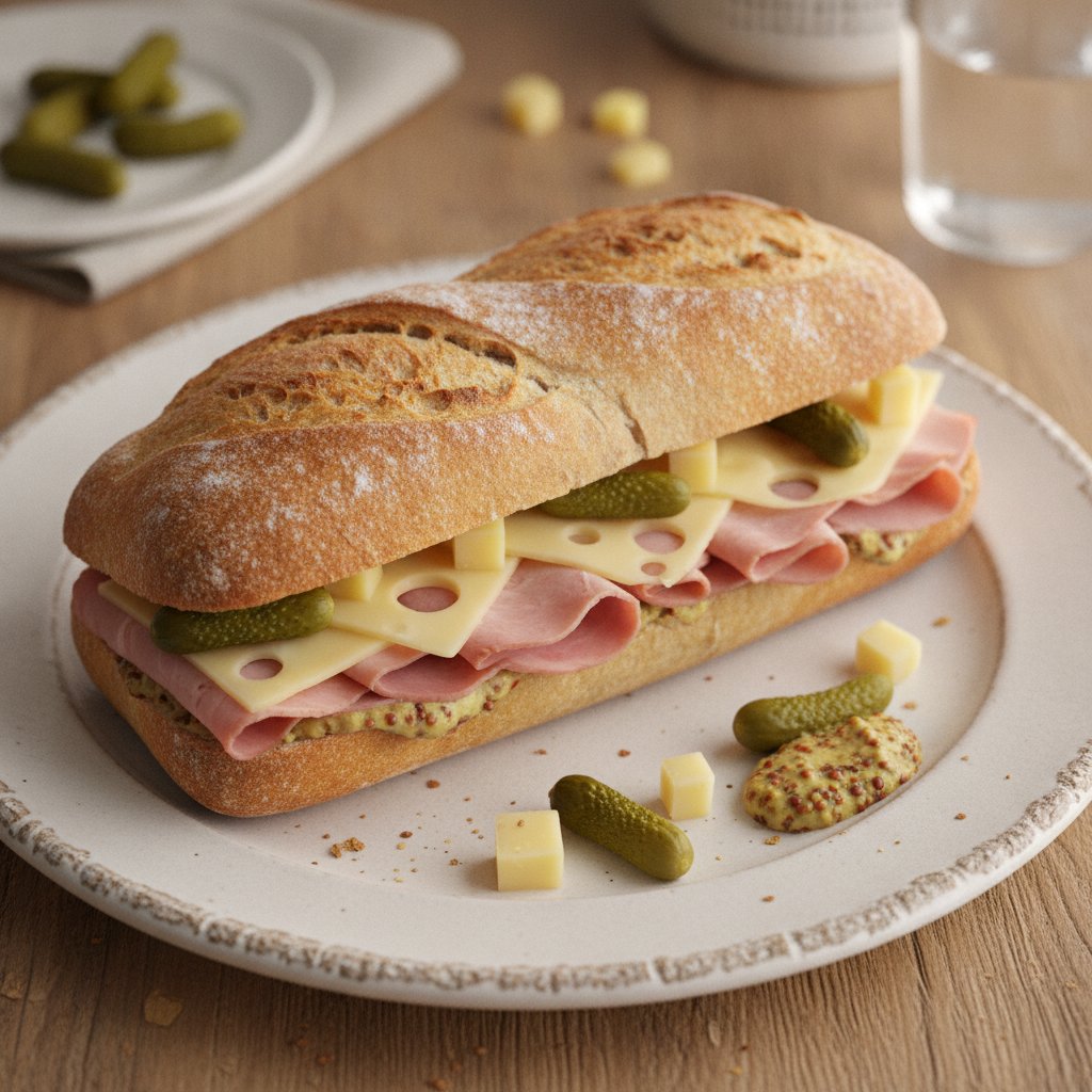 French Baguette Ham Sandwich (Gluten-Free)