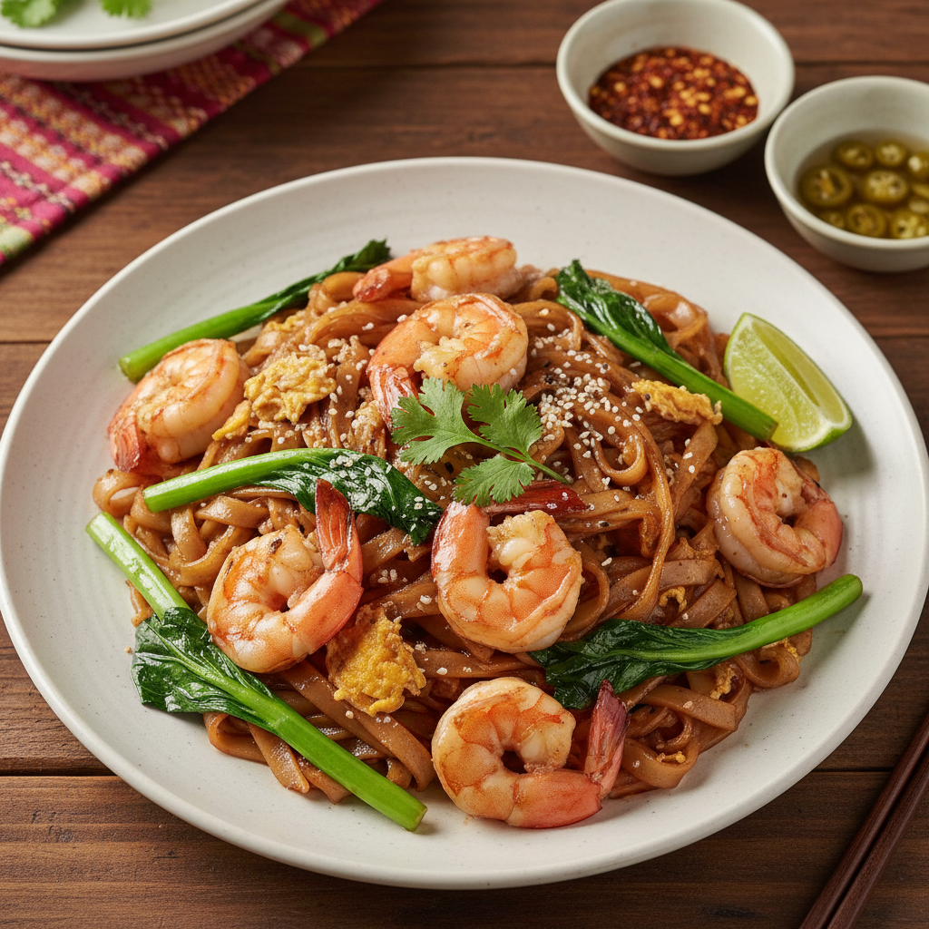 Wok-Charred Shrimp Noodles — Prawn Pad See Ew