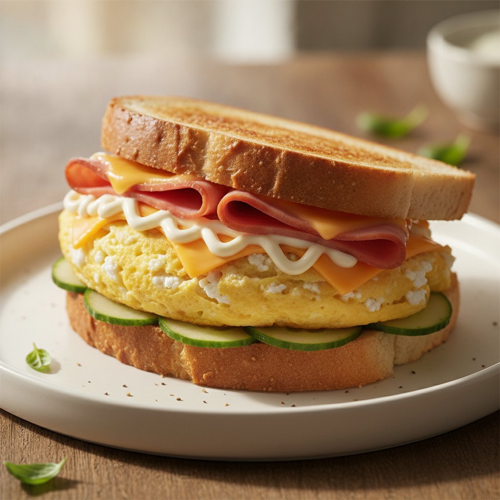 Korean Style Egg Sandwich (High-Protein)
