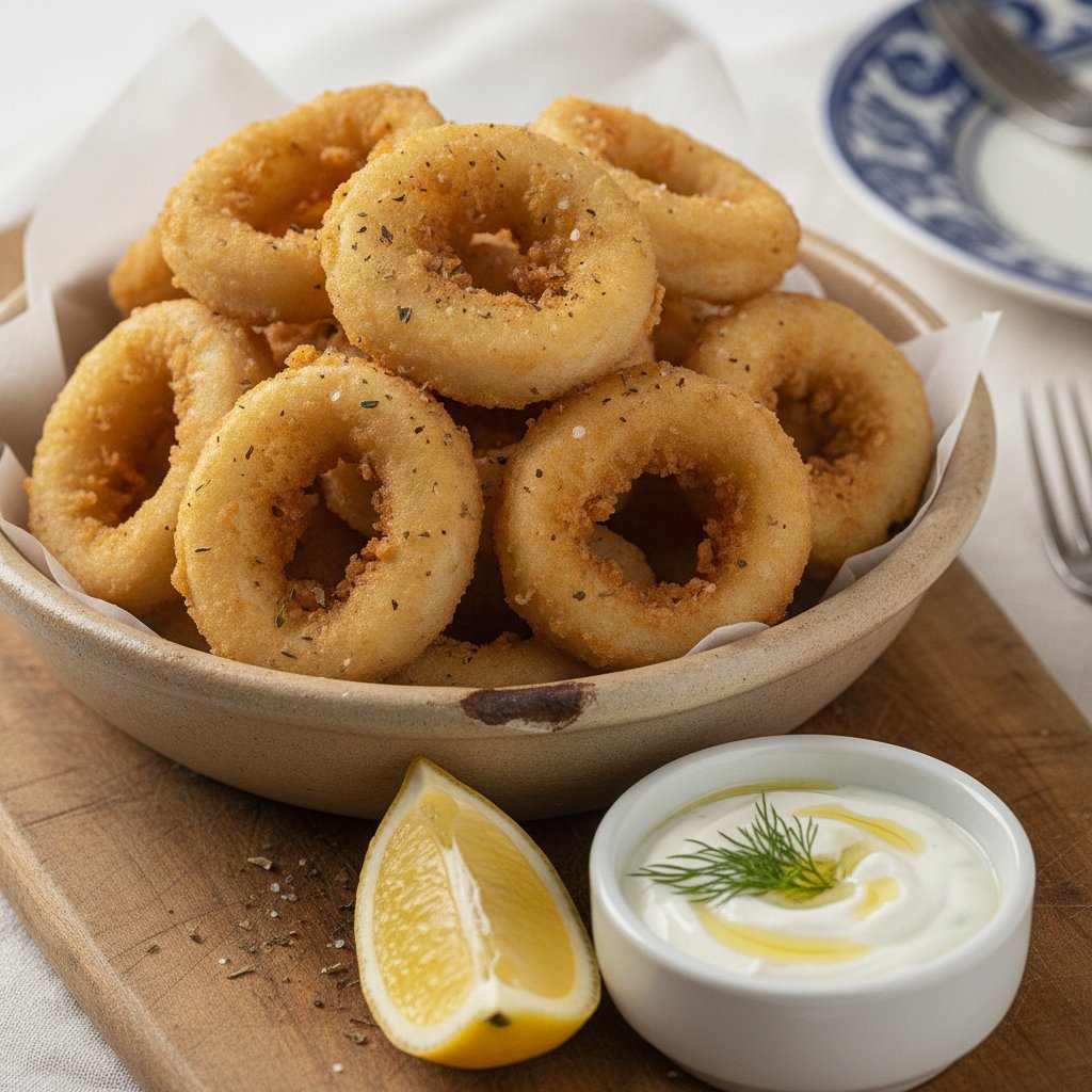 Crispy Fried Squid Rings