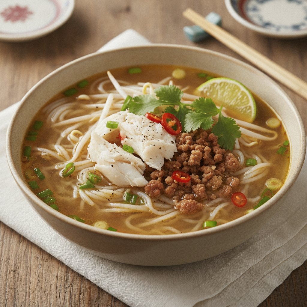 Crab and Pork Noodle Soup