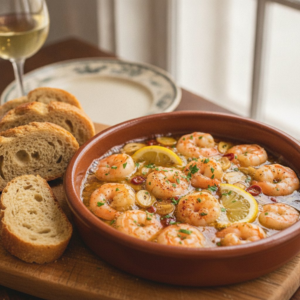 Garlic Shrimp in Oil (Gluten-Free)