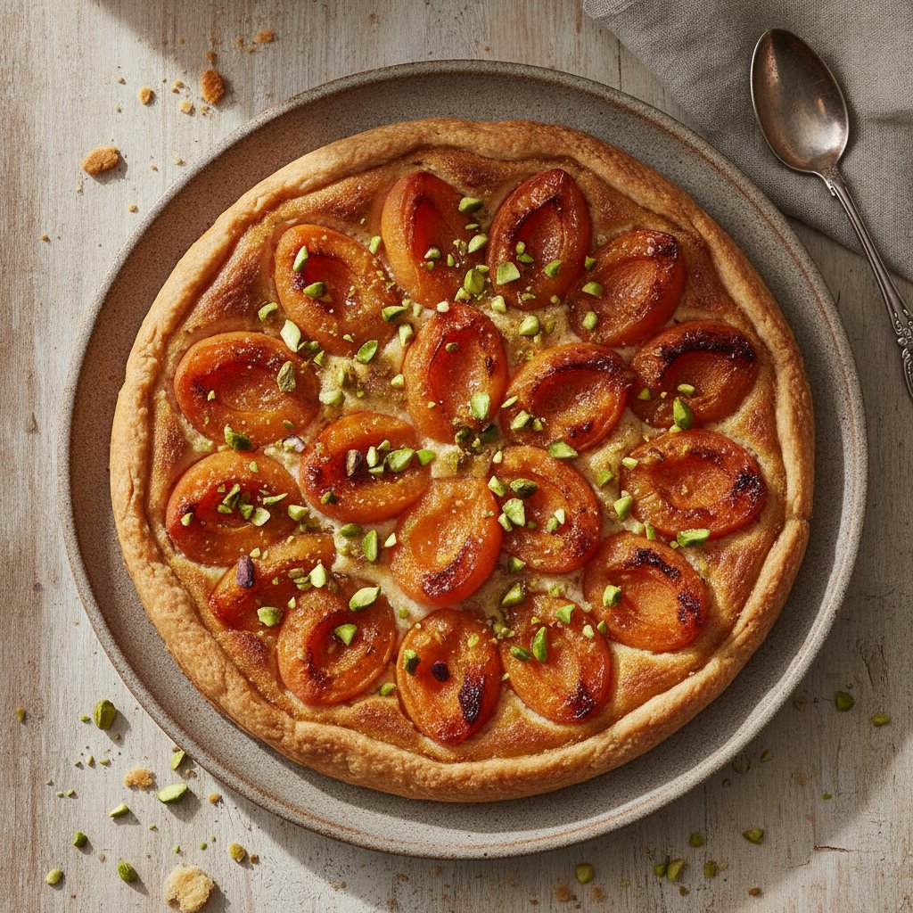 Apricot and Pistachio Tart