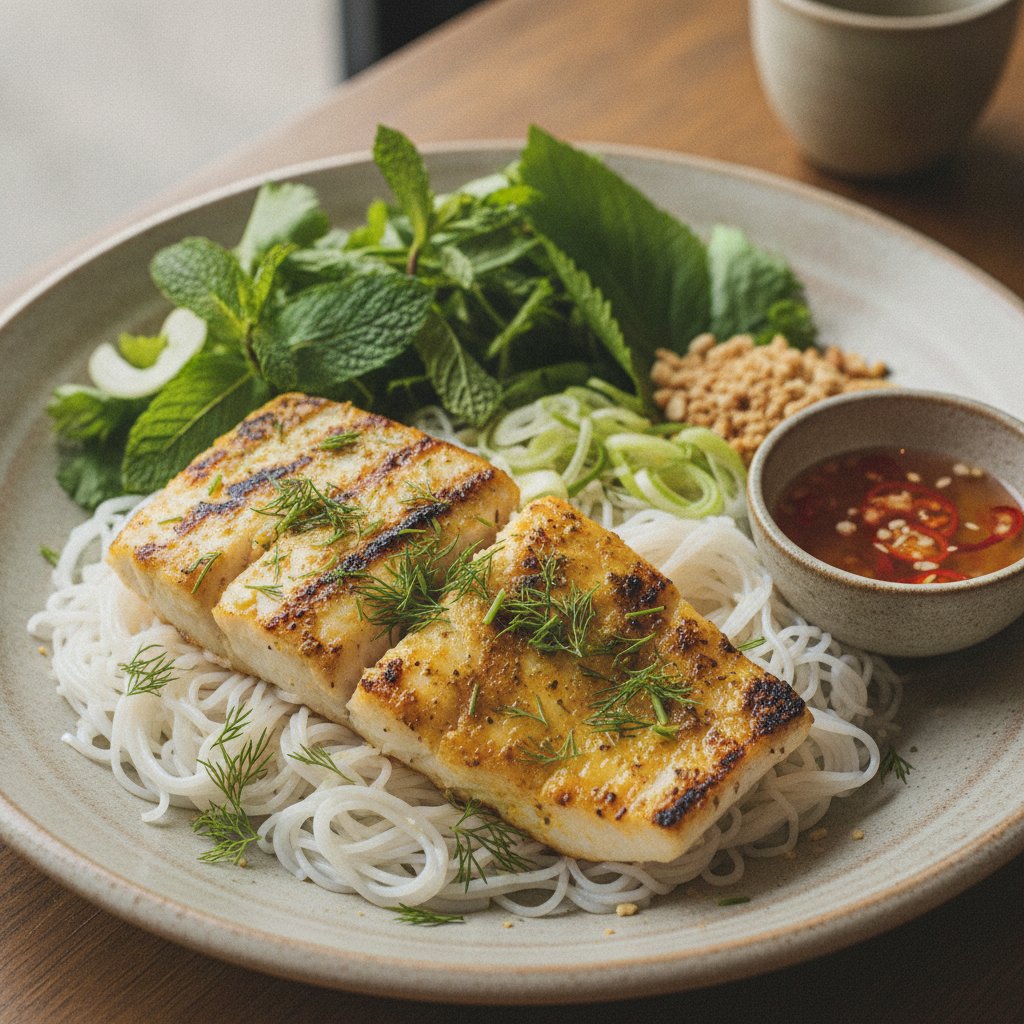 Grilled Fish with Turmeric and Dill