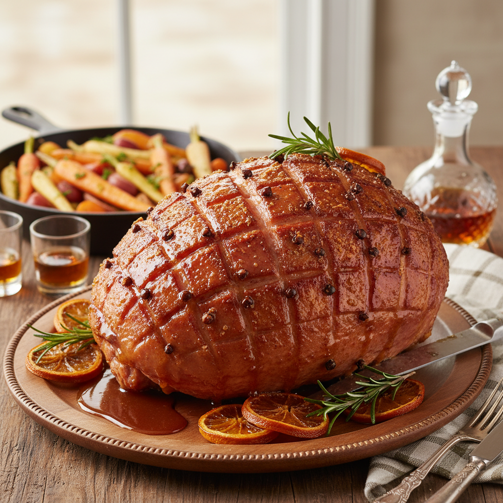 Virginia Bourbon Glazed Ham