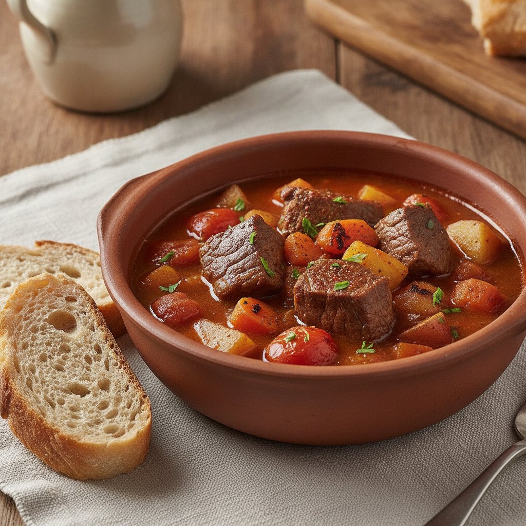 Spanish Beef and Vegetable Stew (Low-Calorie)