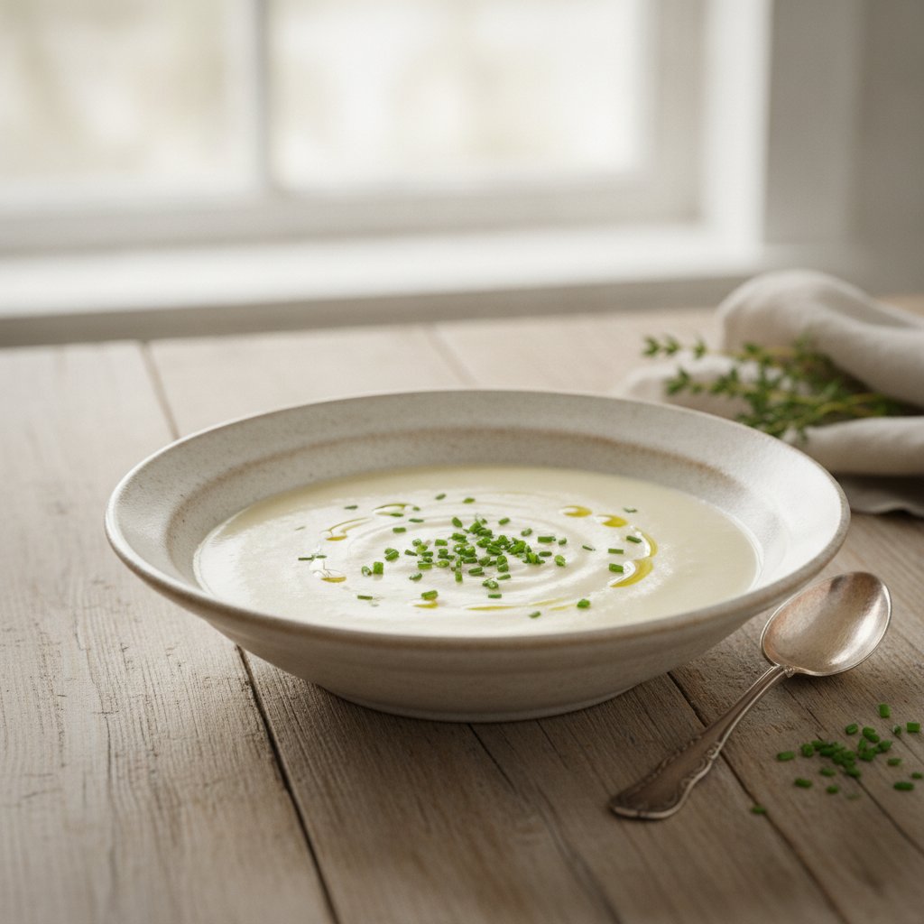 Cold Leek and Potato Soup (Gluten-Free)