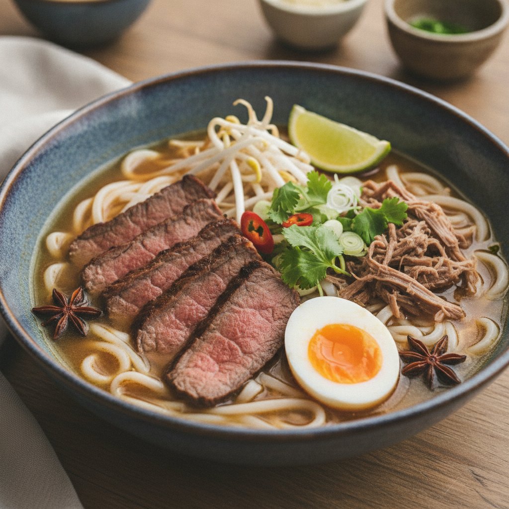 Thai Beef Noodle Soup Bowl (High-Protein)