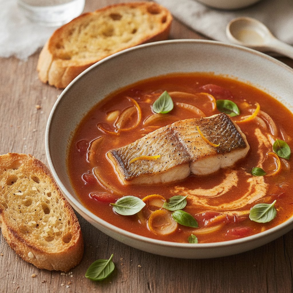 Snapper and Tomato Soup