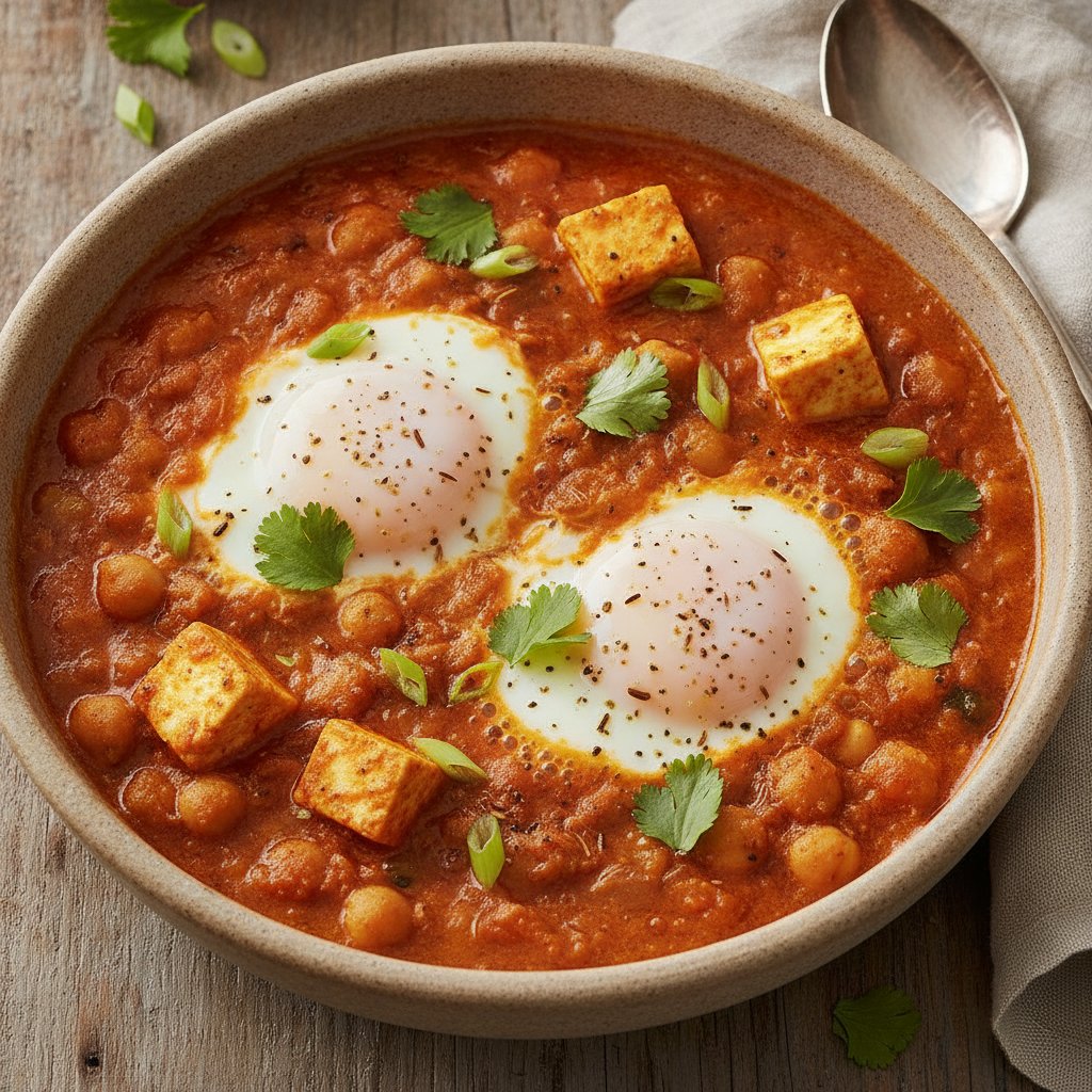 Egg Simmered in Tomato Sauce (High-Protein)