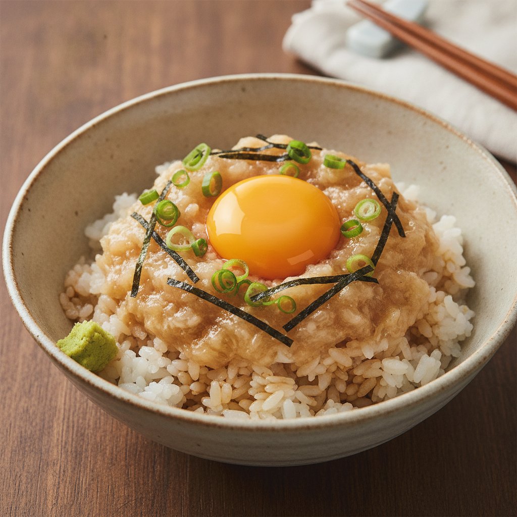 Mountain Yam and Egg Rice Bowl