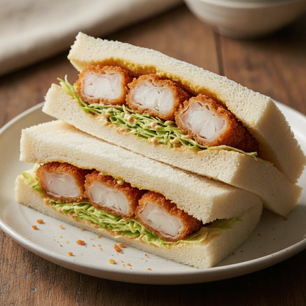 Japanese Fried Shrimp Sandwich