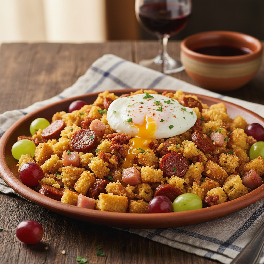 Aragon Migas with Grapes