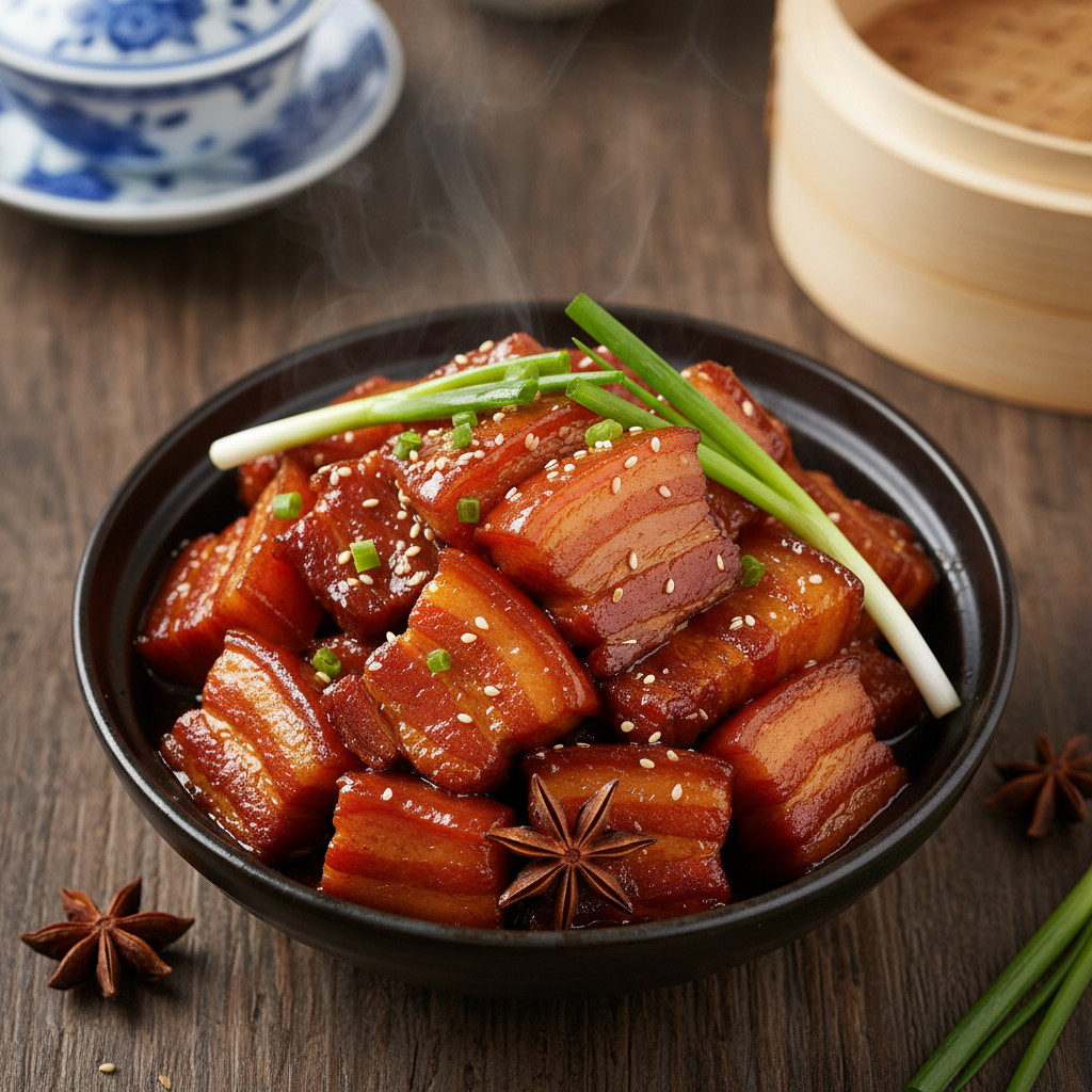 Shanghai Red-Braised Pork Belly