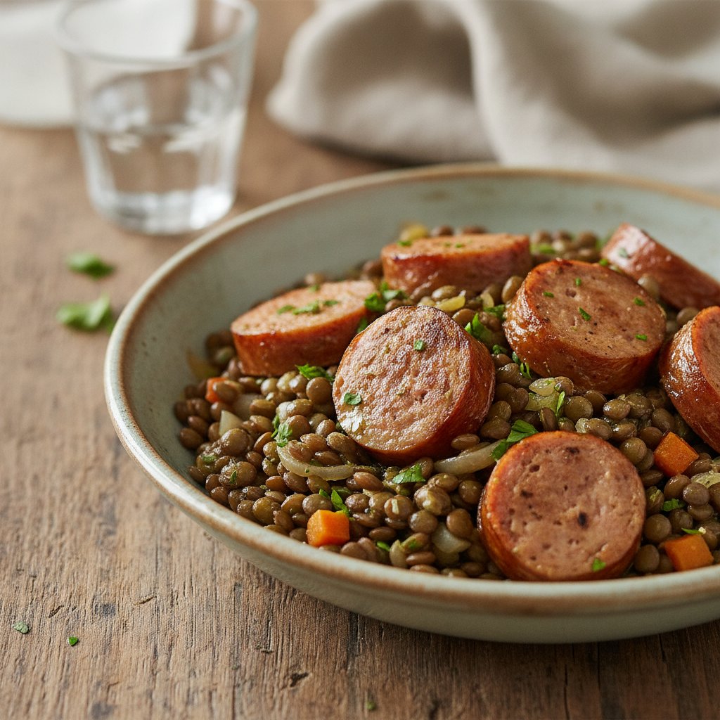 Lentil Salad with Sausage (Gluten-Free)
