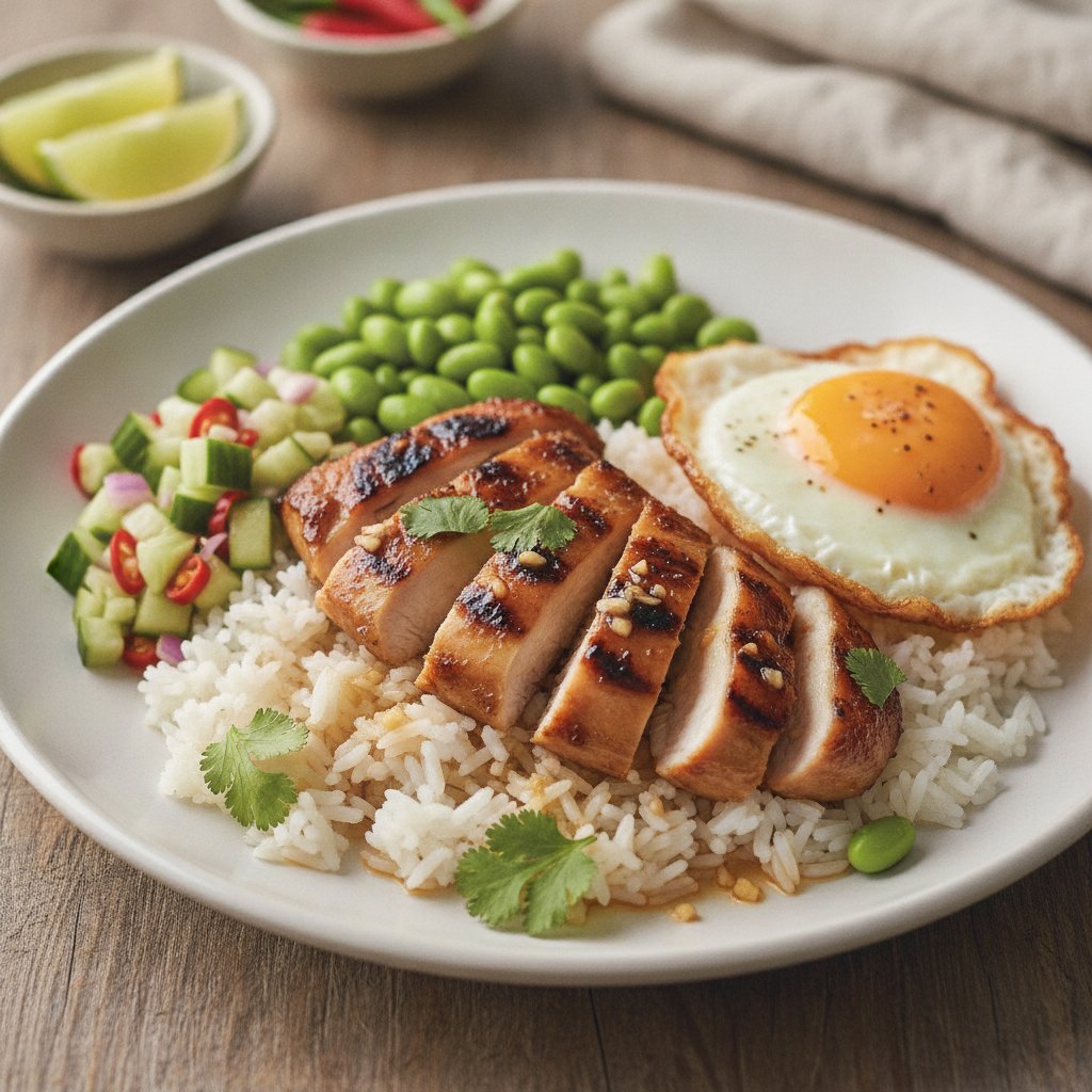 Grilled Chicken Rice Plate (High-Protein)