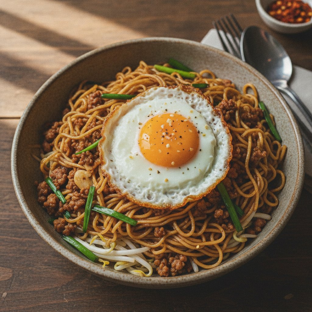 Sweet Soy Noodle Stir-Fry with Pork
