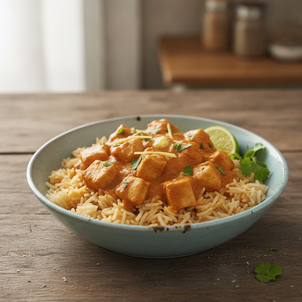 Butter Chicken Rice Bowl (Low-Calorie)