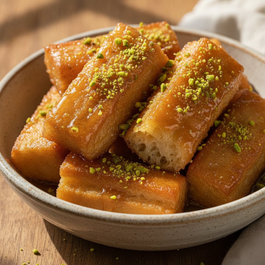 Fried Dough Honey Bars