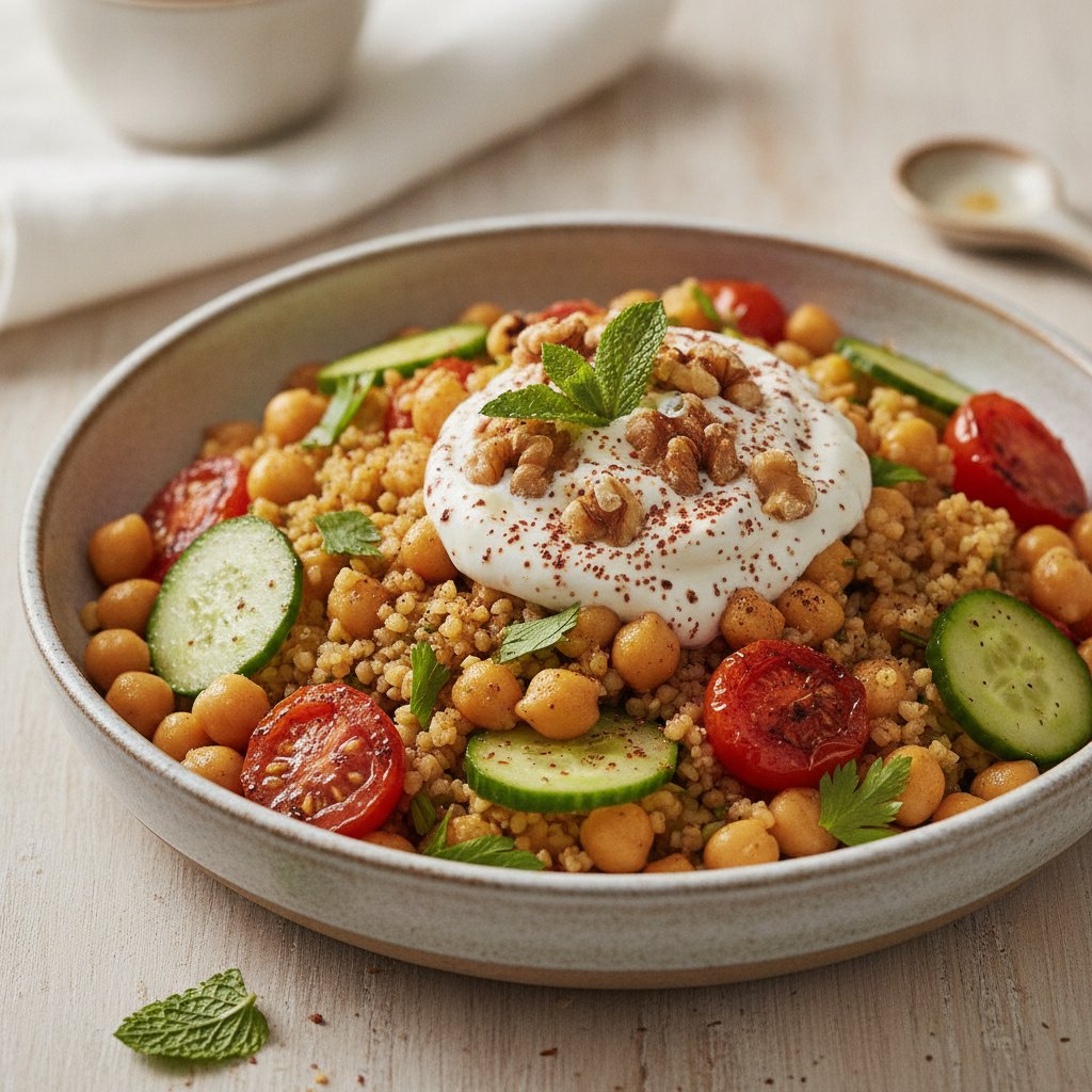 Chickpea and Bulgur Grain Bowl