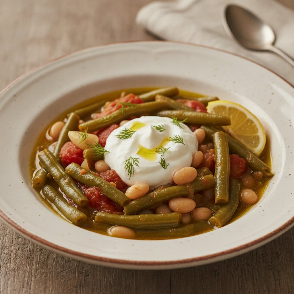 Braised Green Beans in Olive Oil (GLP-1)