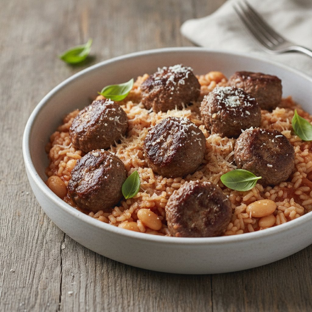 Meatball and Tomato Rice Bowl (GLP-1)