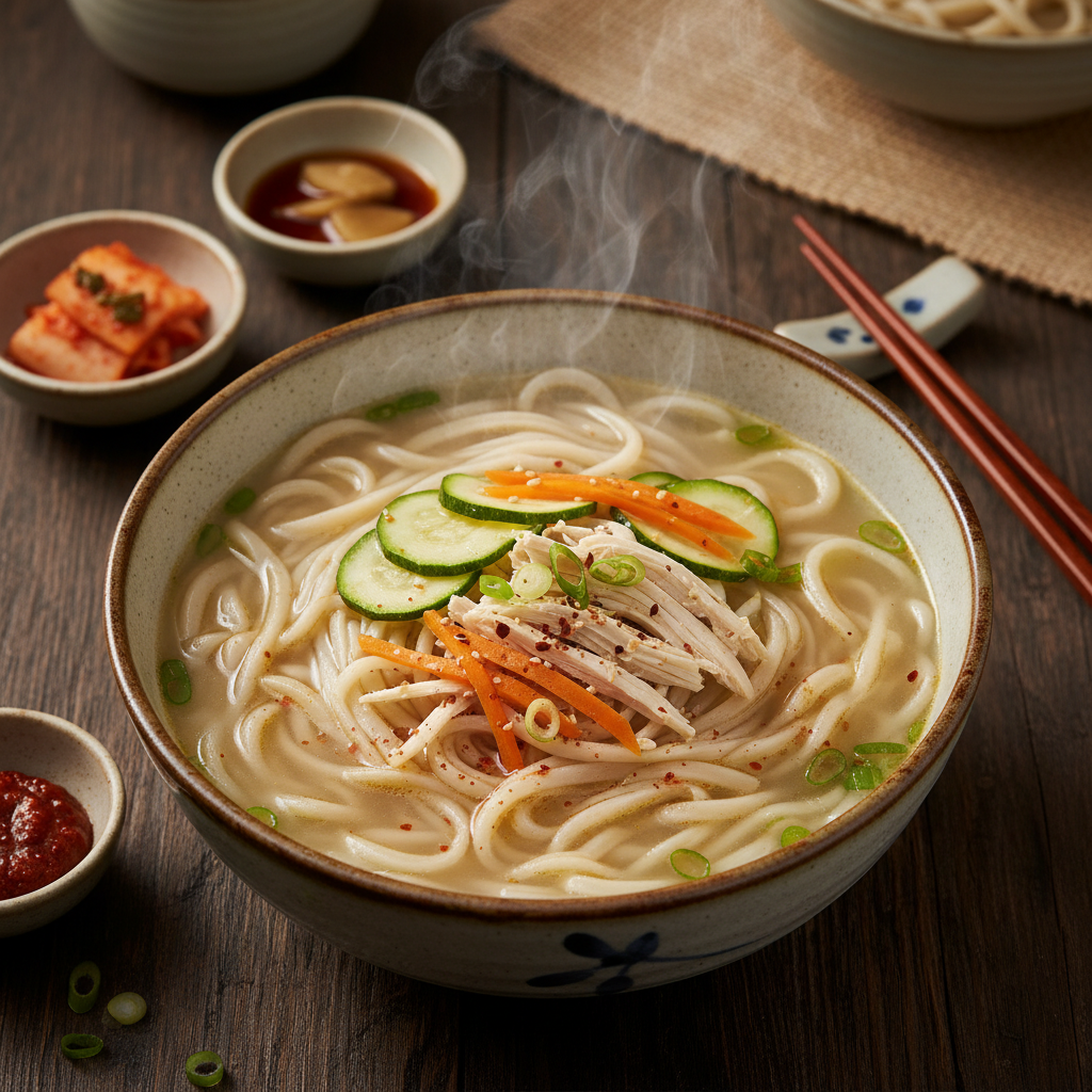 Dak Kalguksu Chicken Knife-Cut Noodle Soup