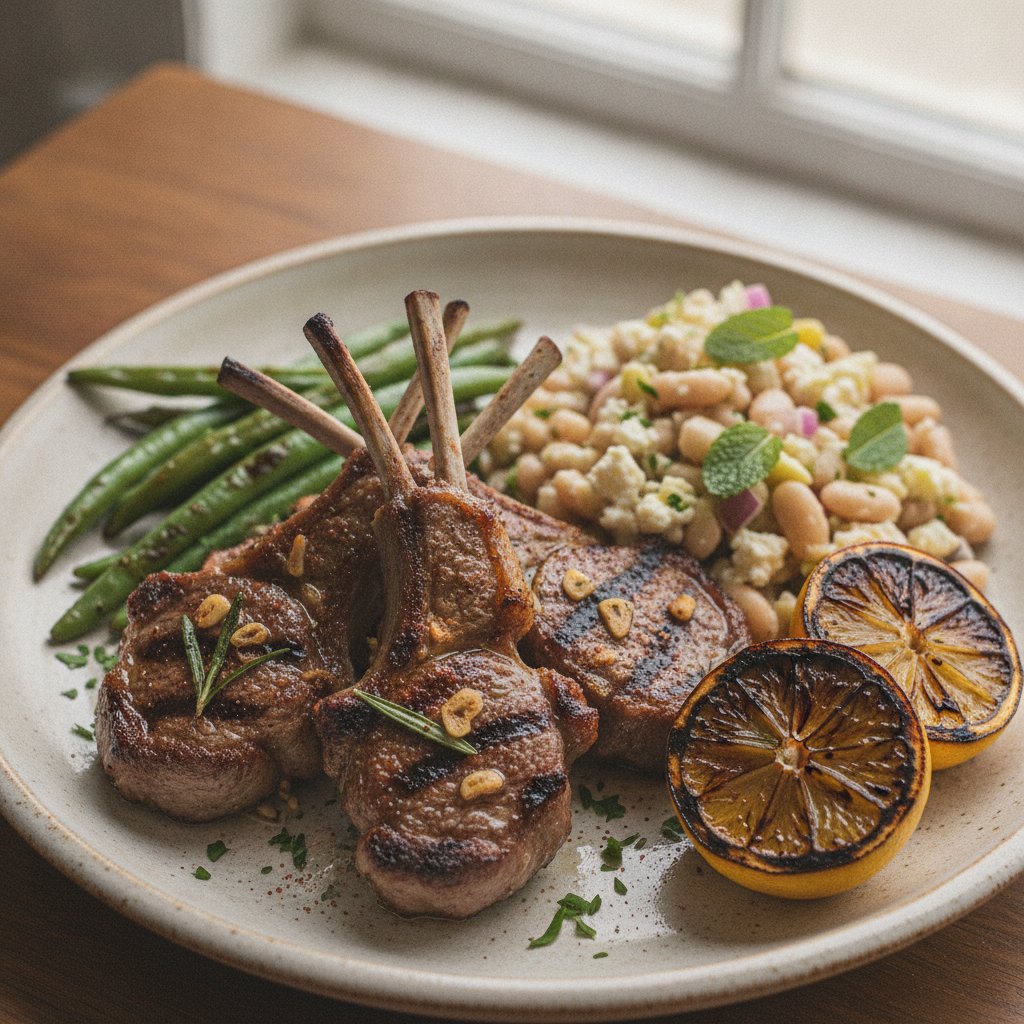 Grilled Baby Lamb Chops (High-Protein)