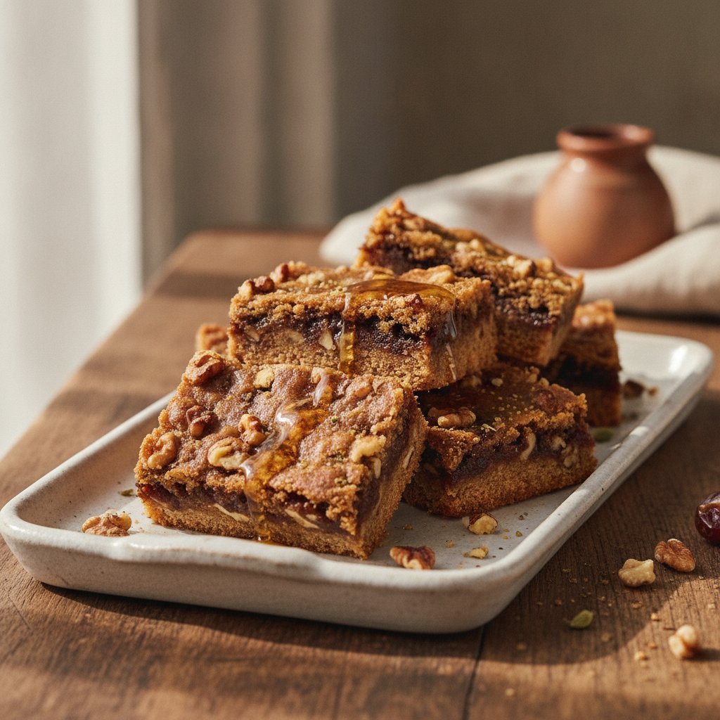 Walnut Date Bars