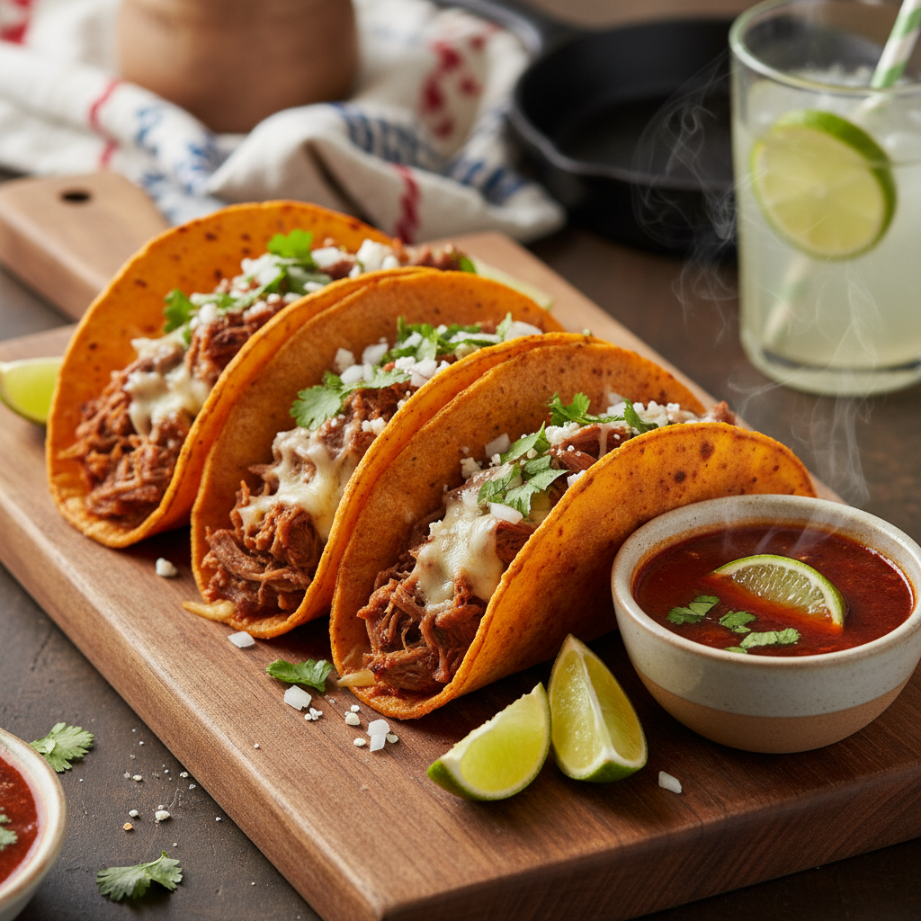 Tex-Mex Birria Beef Tacos