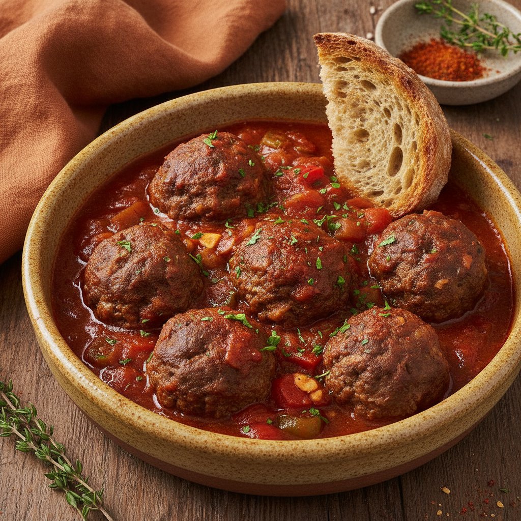 Spanish Meatball Stew (Gluten-Free)