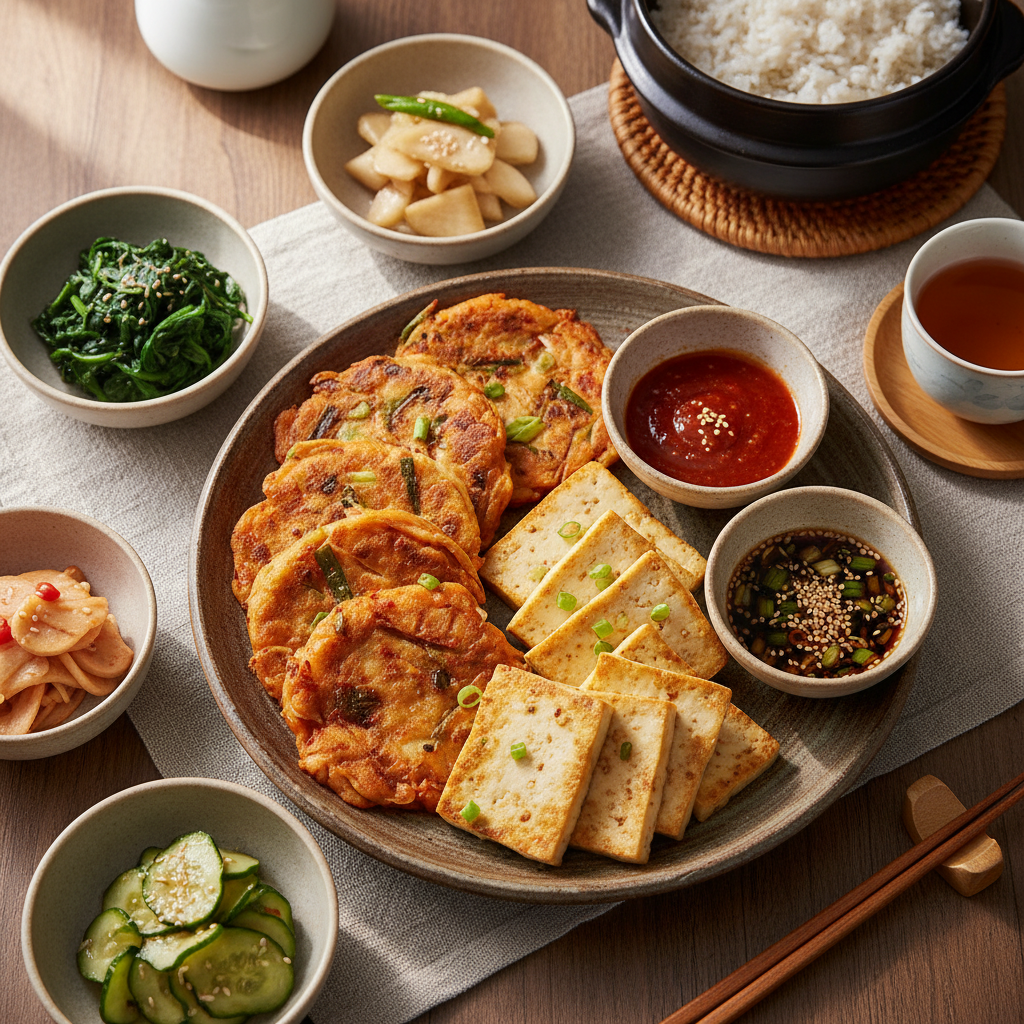 Dubu Kimchi Jeon Brunch