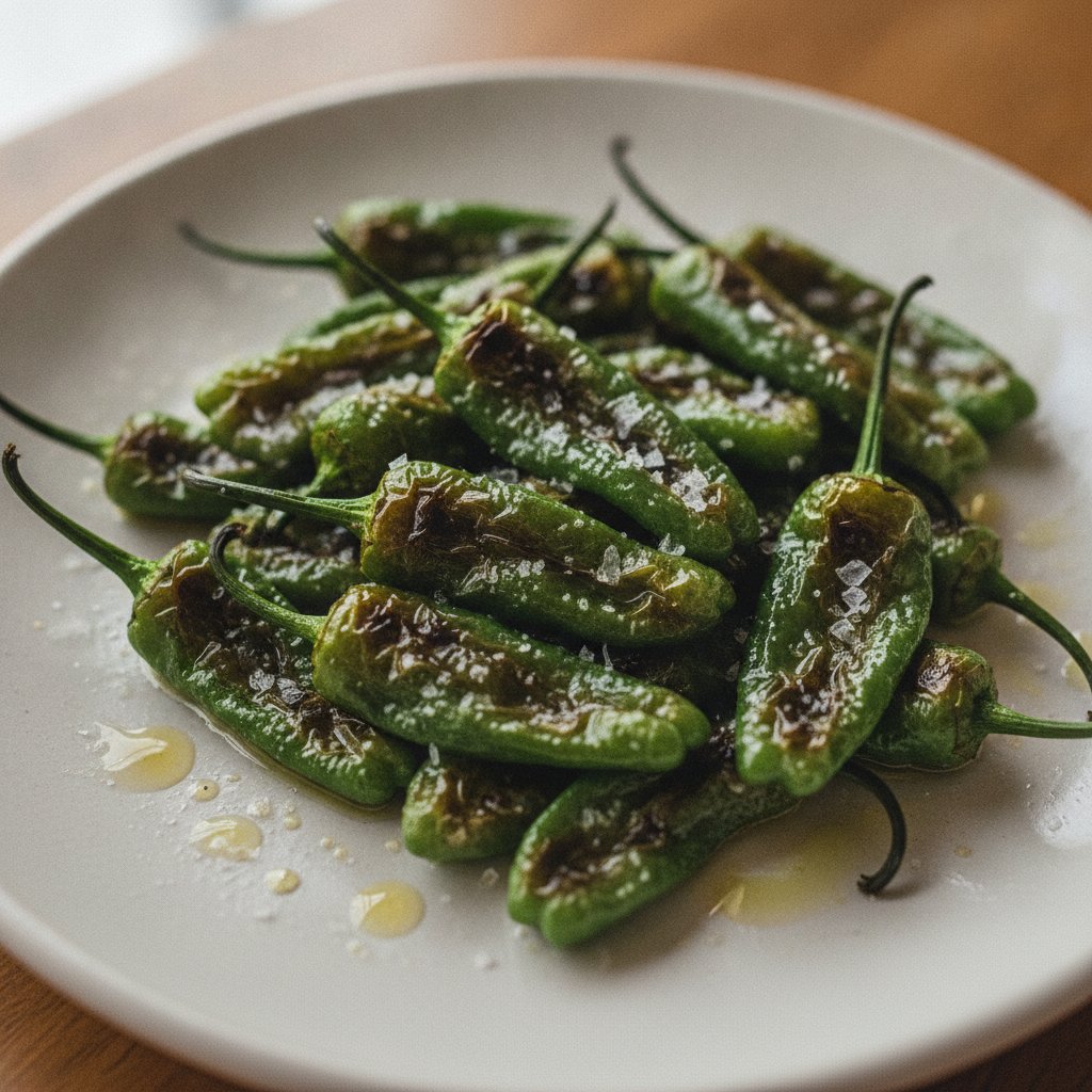 Grilled Green Peppers