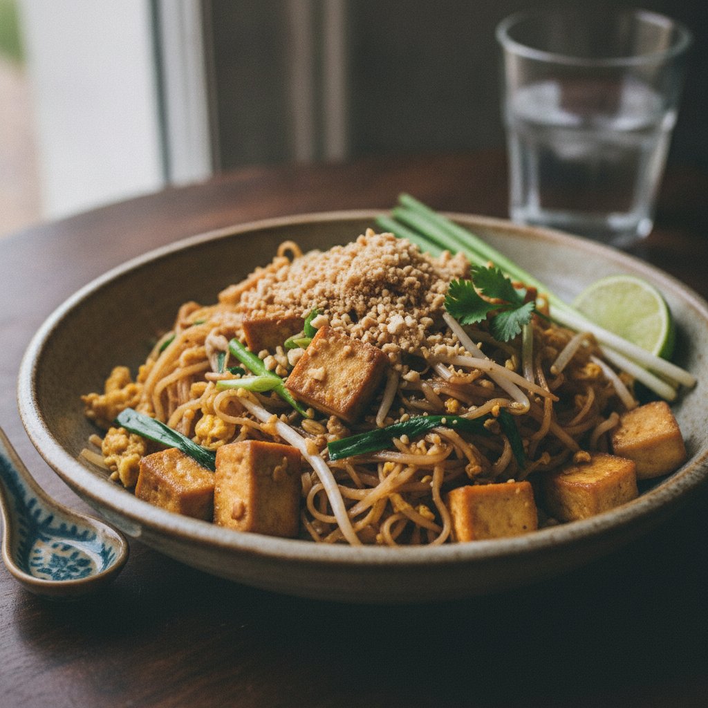 Vegetarian Stir-Fried Rice Noodles
