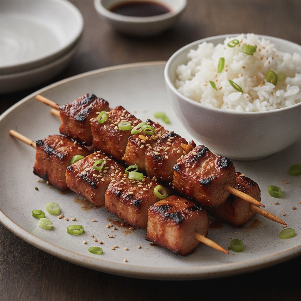 Korean Grilled Pork Skewers