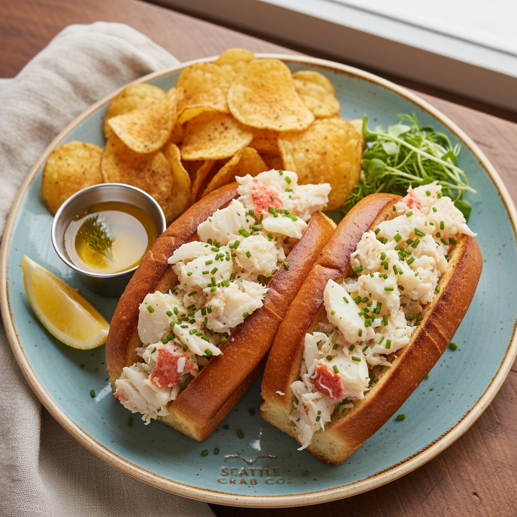 Seattle Dungeness Crab Roll Plate